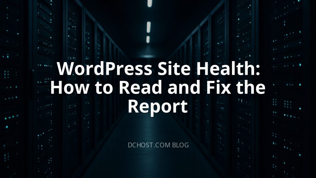 WordPress Site Health: How to Read and Fix the Report