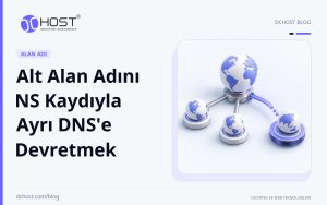 DCHost rehberi: Alt Alan Adını NS Kaydıyla Ayrı DNS'e Devretmek. Seramik bir ağaç biçiminin tek dalı ayrı bir yuvarlak düğüme uzanırken diğer dalları ana gövdeye bağlı duruyor.